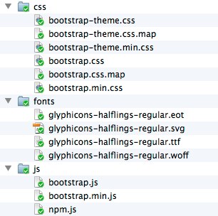 Bootstrap files